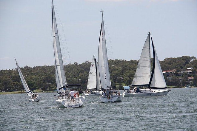 The Start - Catalina Owners Lake Macquarie Rendezvous 2012 © Rod Mackay
